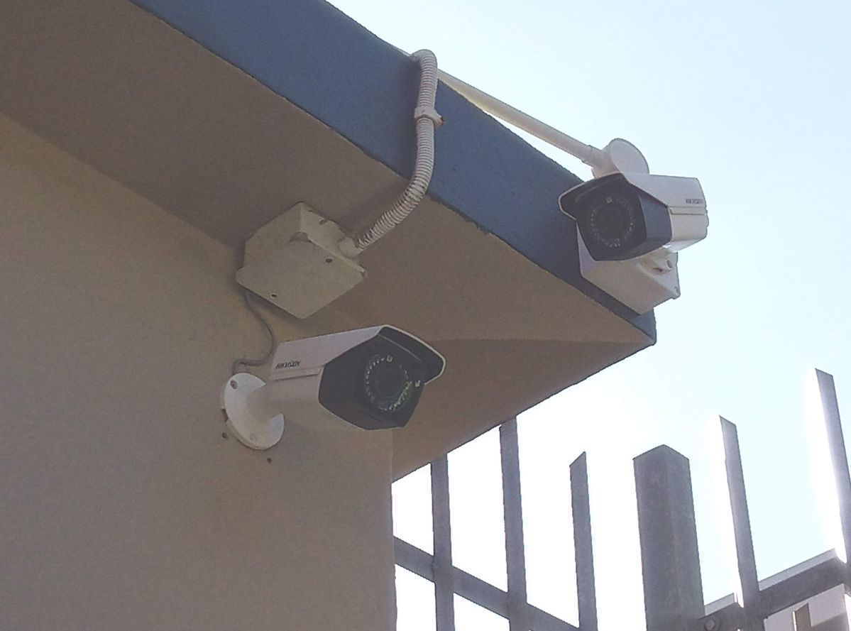 Dual Hikvision CCTV Camera Mounting