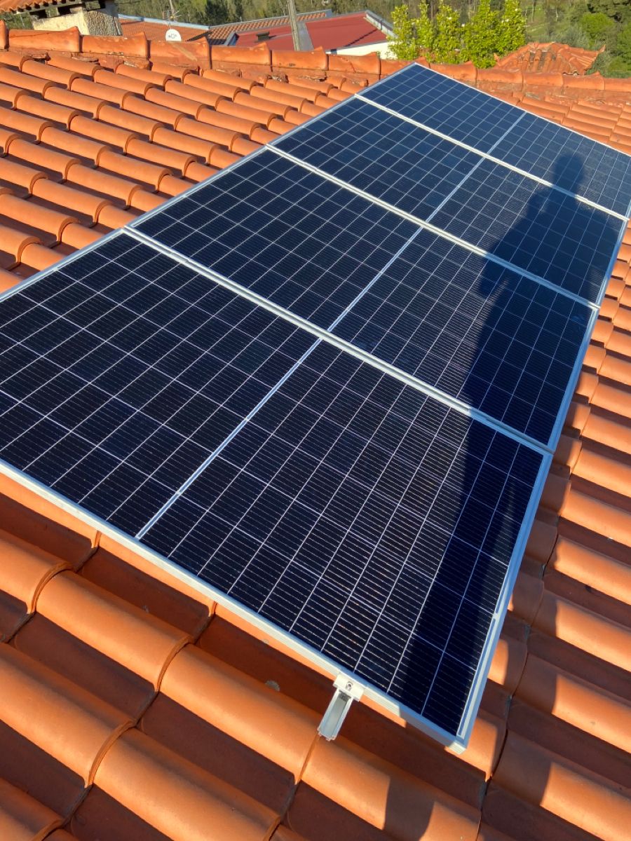 Solar Rooftop Array Installation