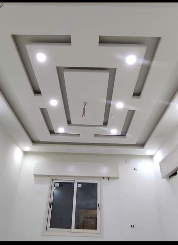 Layered Modern Gypsum Ceiling